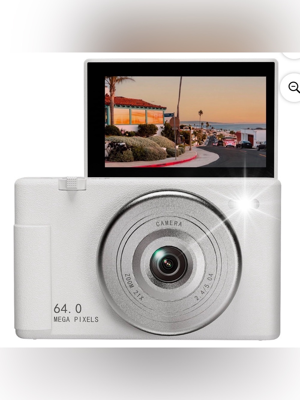 2K Digital Camera 16X Digital Zoom Compact Point & Shoot Camera Portable Camera